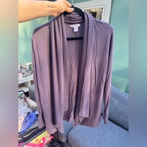 Athleta Lavender Women's Tencel Cardigan Sweater